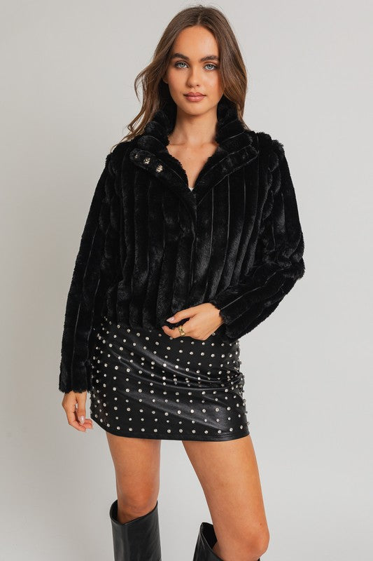 Hot List Faux Fur Jacket