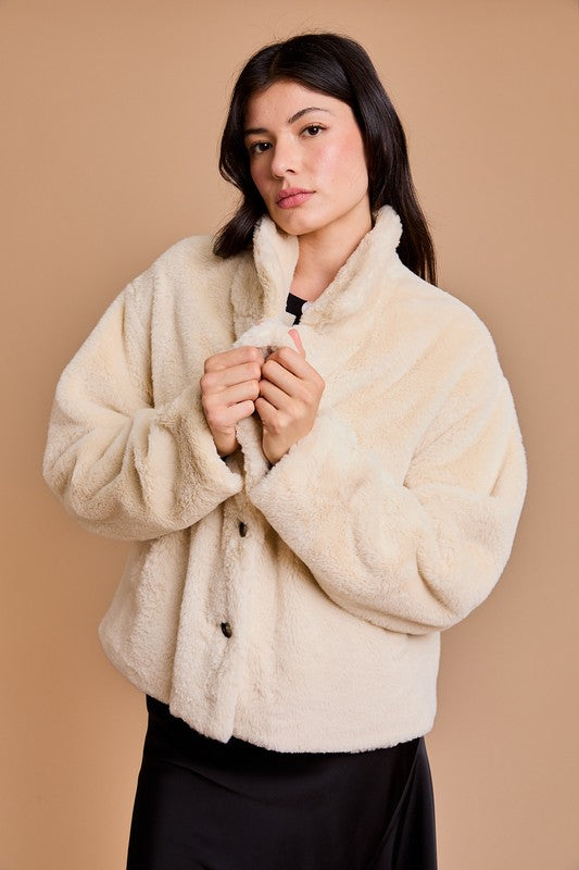 Joplin Cozy Faux Fur Jacket - Final Sale