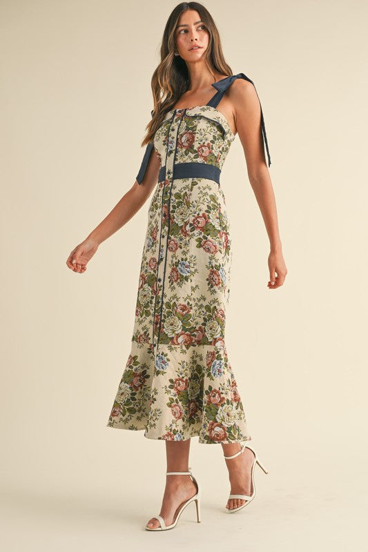 Charlette Tapestry Midi Dress