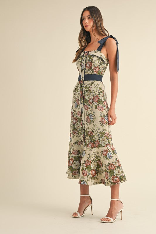 Charlette Tapestry Midi Dress