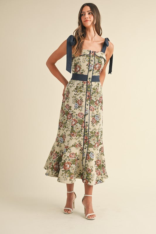 Charlette Tapestry Midi Dress