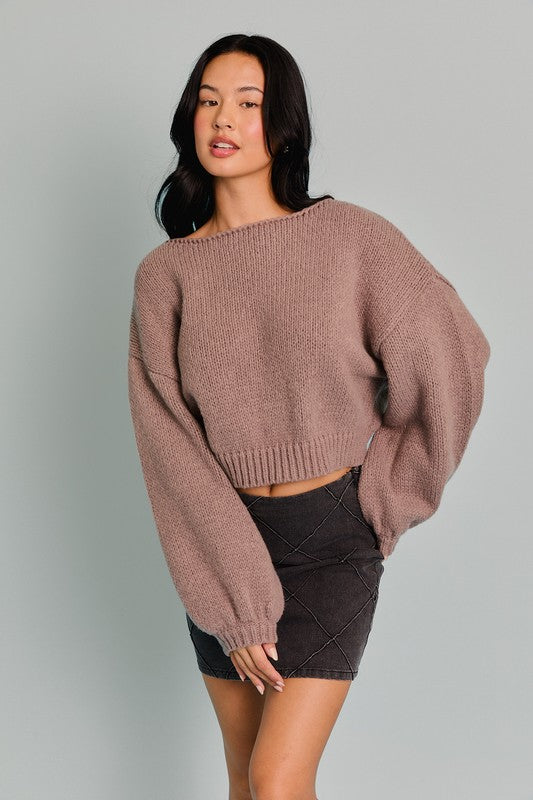 Normandie Knit Boat Neck Pullover Sweater