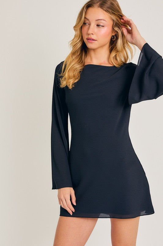 PREORDER - Beverly Bell Sleeve Mini Dress