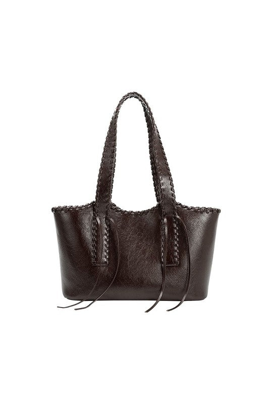 Melie Bianco Phoebe Whipstitch Shoulder Bag