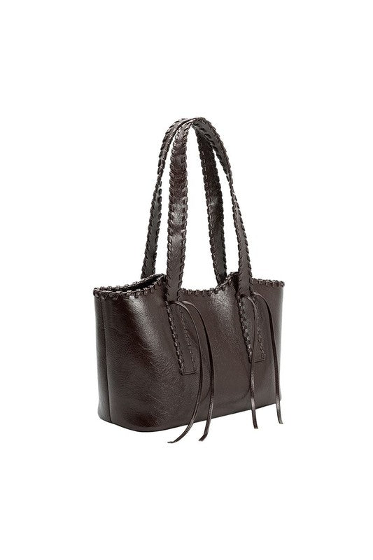 Melie Bianco Phoebe Whipstitch Shoulder Bag