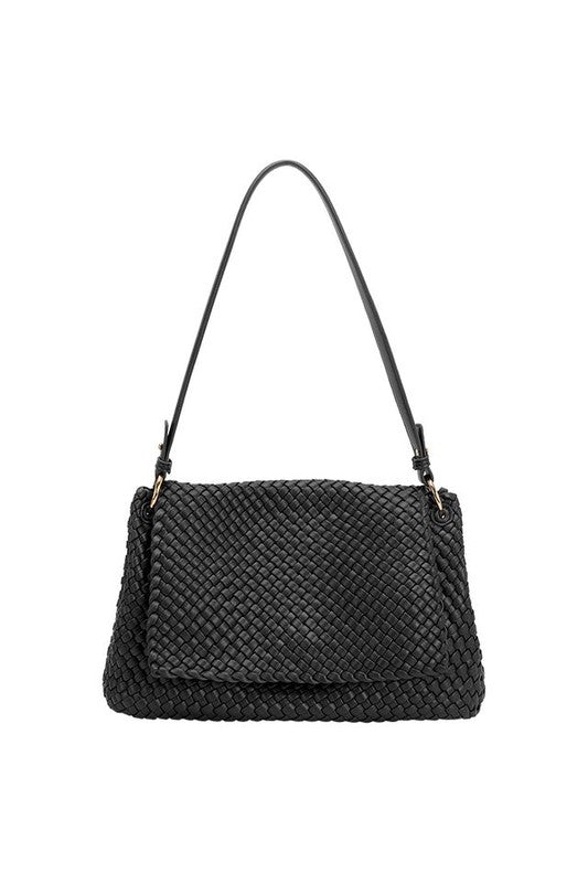 Melie Bianco Natalia Black Shoulder Bag