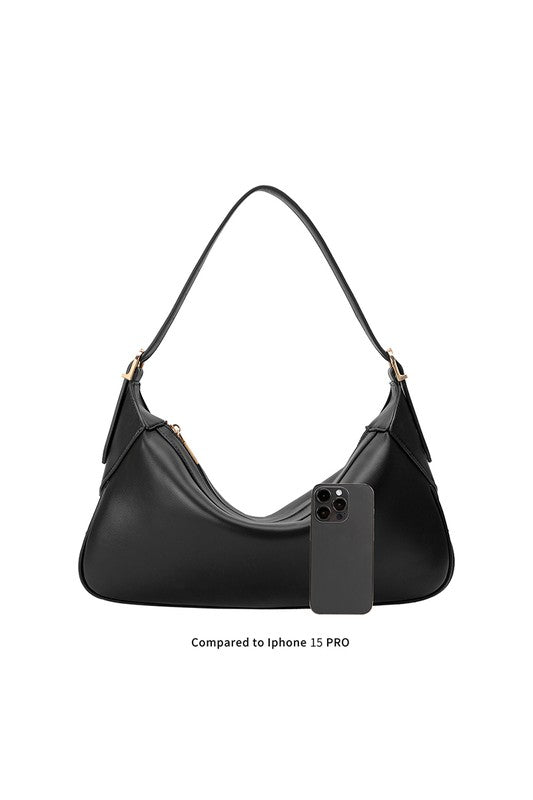 Melie Bianco Nicolette Black Large Shoulder Bag