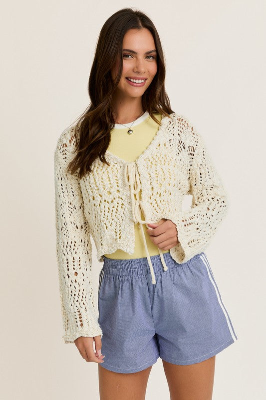 PREORDER - Seychelles Crochet Tie Top