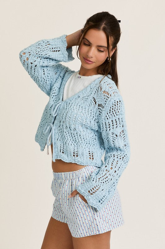 PREORDER - Seychelles Crochet Tie Top