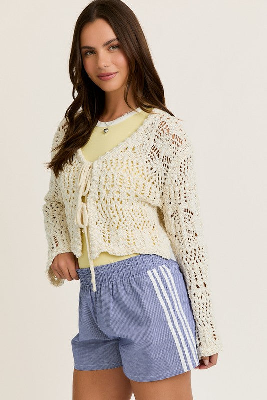 PREORDER - Seychelles Crochet Tie Top