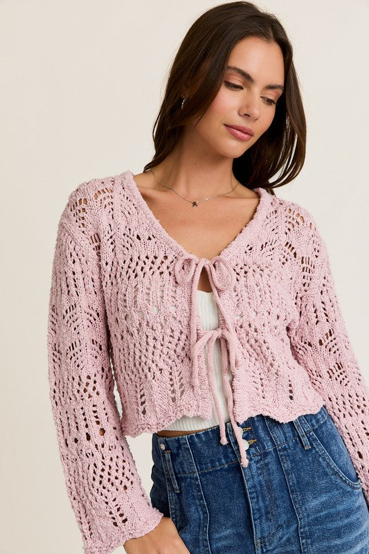 PREORDER - Seychelles Crochet Tie Top