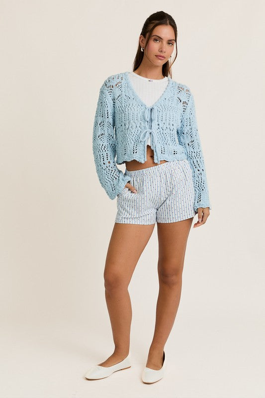 PREORDER - Seychelles Crochet Tie Top