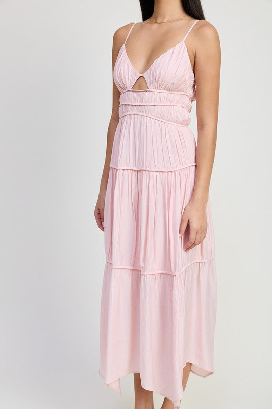 All Mine Ruffle Maxi Dress