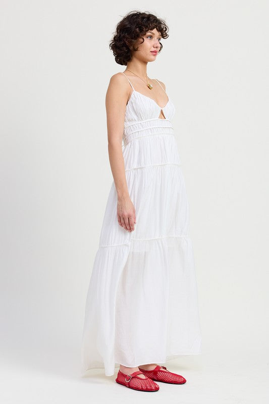 All Mine Ruffle Maxi Dress