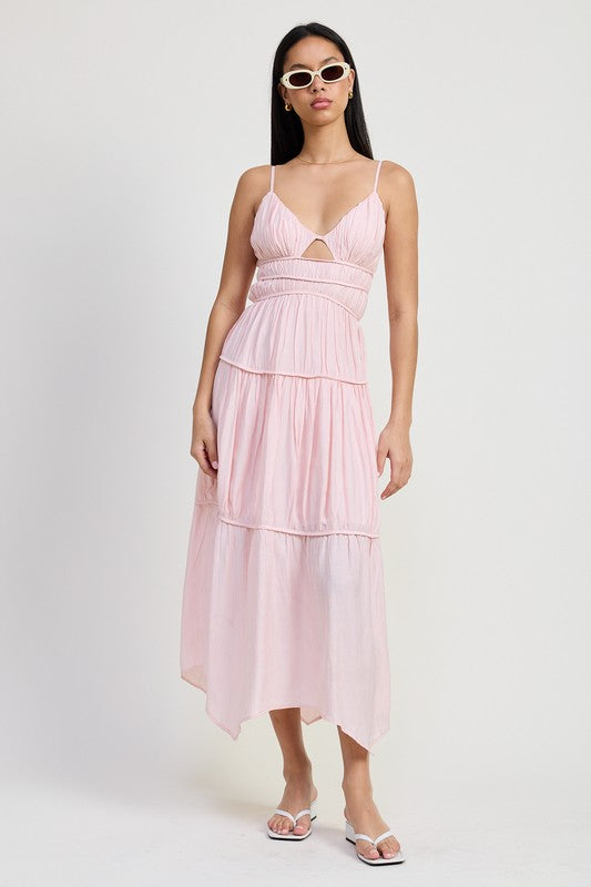 All Mine Ruffle Maxi Dress