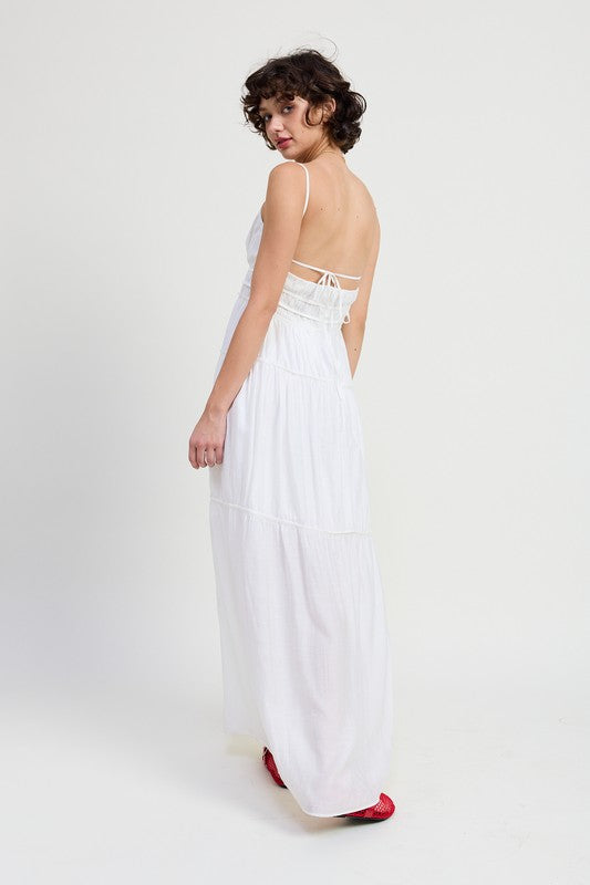 All Mine Ruffle Maxi Dress