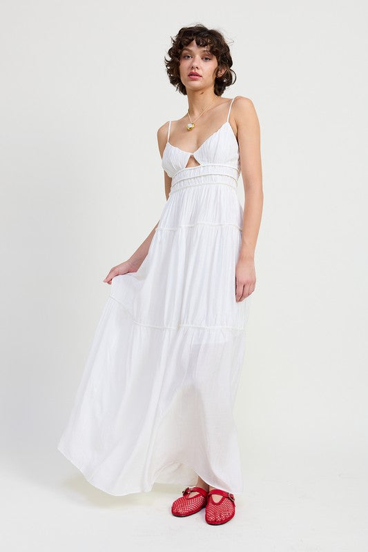 All Mine Ruffle Maxi Dress