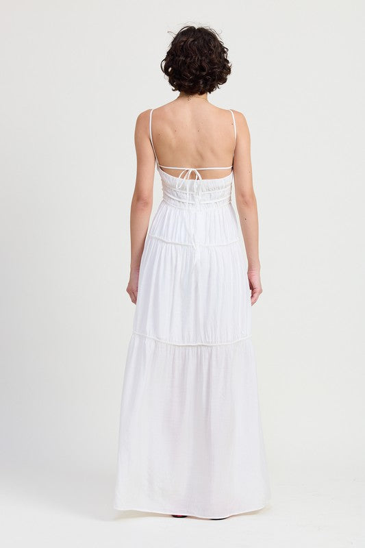 All Mine Ruffle Maxi Dress