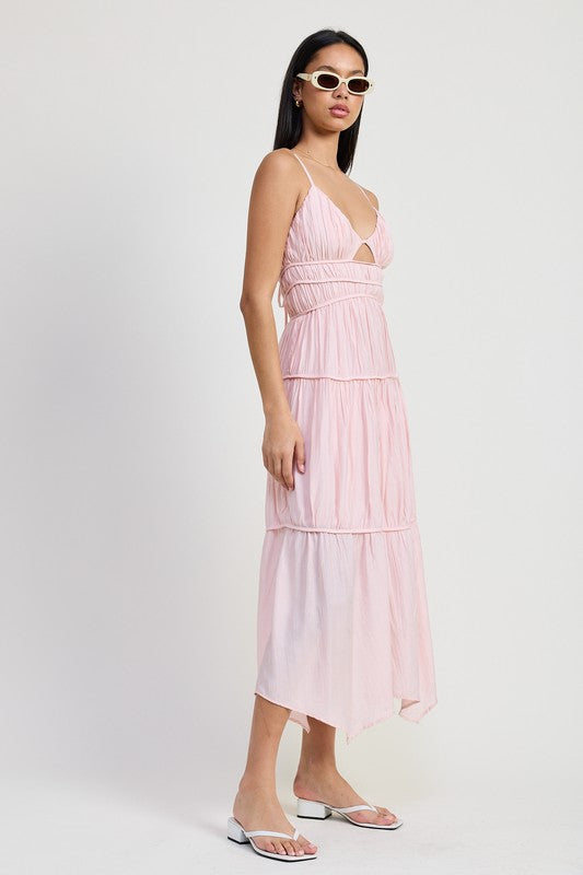 All Mine Ruffle Maxi Dress