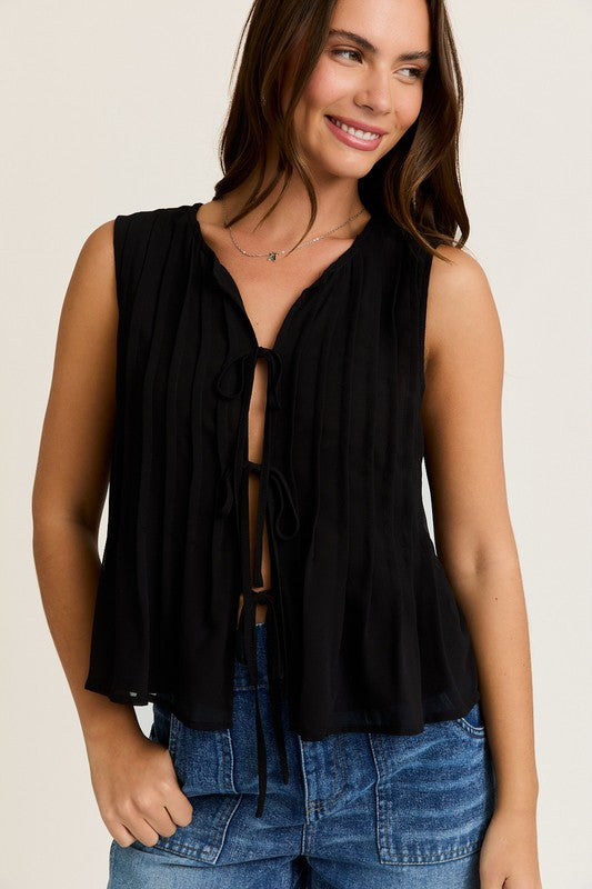 Falling Forward Front Tie Top