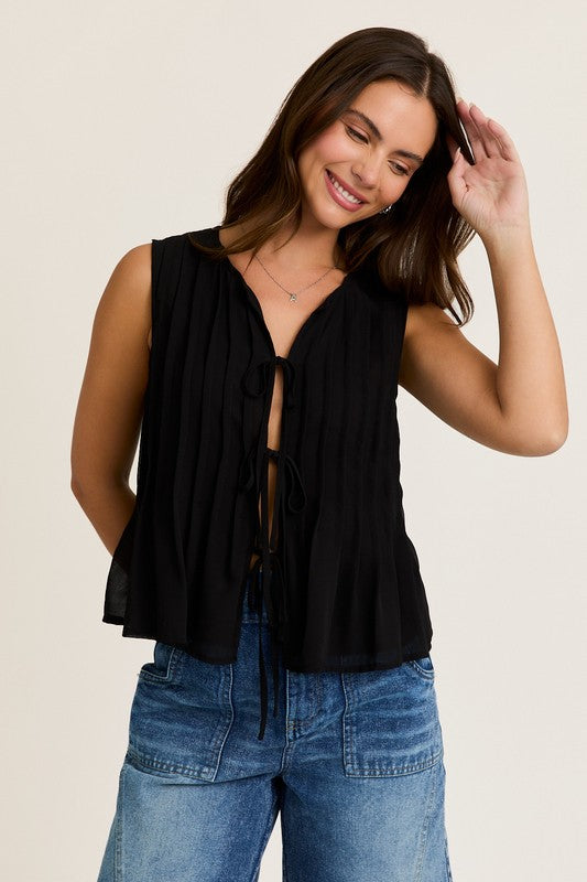 Falling Forward Front Tie Top