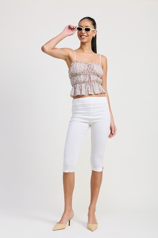 Lila Ruffle Top