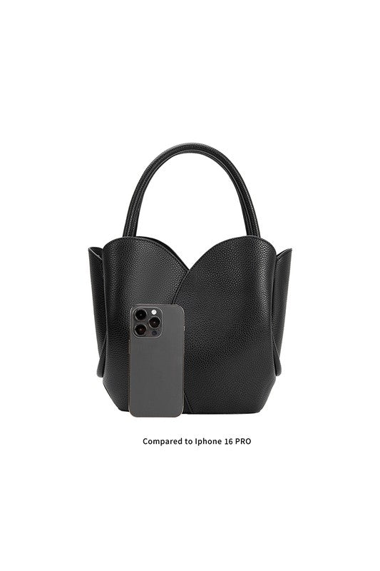 Melie Bianco Tulip Top-Handle Crossbody Tote