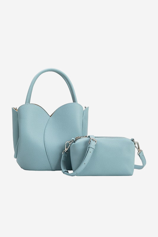 Melie Bianco Tulip Top-Handle Crossbody Tote