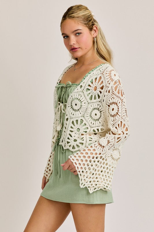 Lula Crochet Tie Top