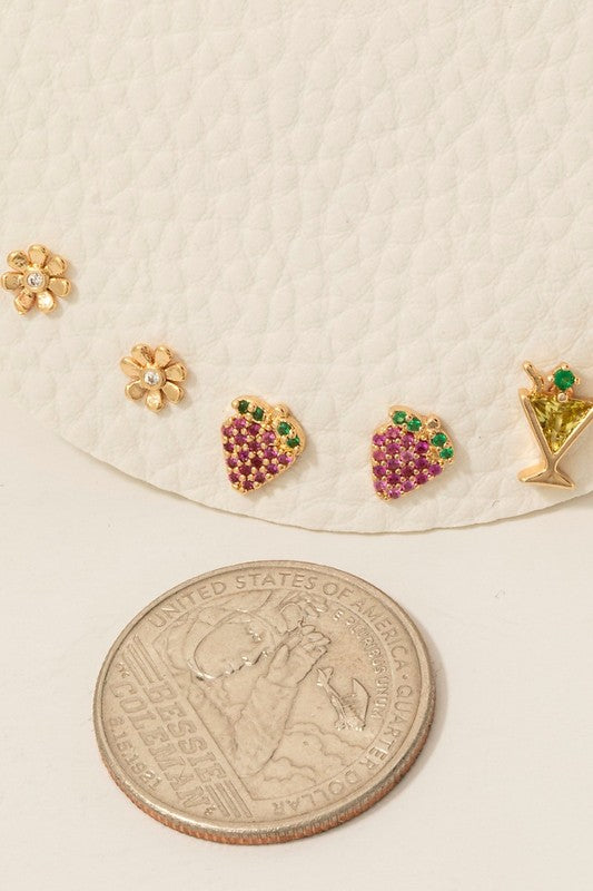 Golden Hour Stud Earring Set