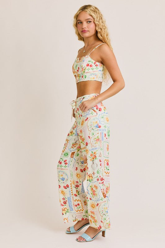 PREORDER - Portofino Summer Market Crop Top