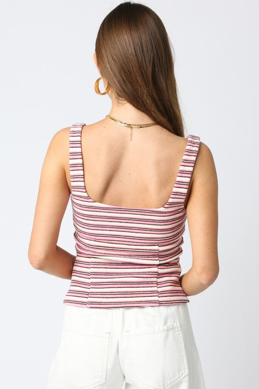 Wild Paloma Striped Vest Top