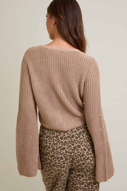 Stitch Front Sweater Top