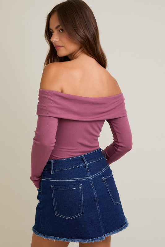 Soft Spoken Foldover Bodysuit