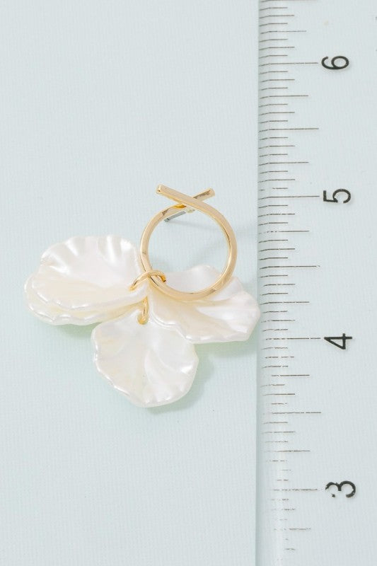 Ivory Bloom Dangle Earrings