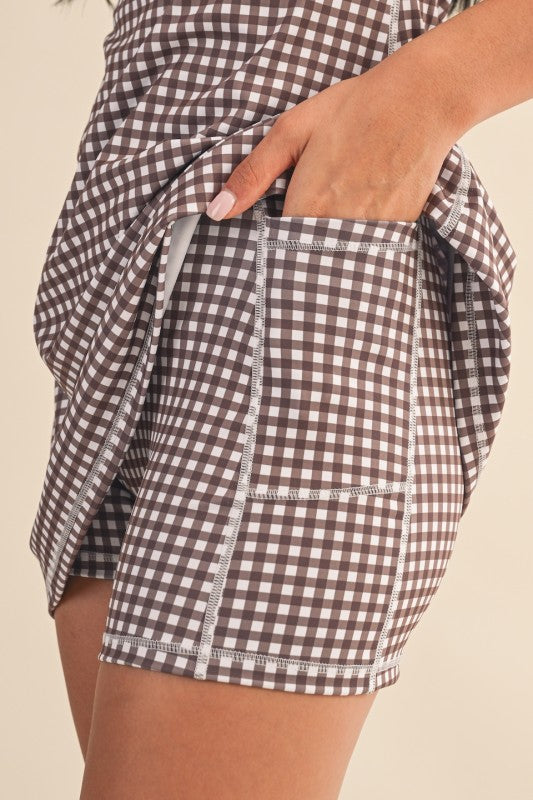 Gingham Sweetheart Soft Sculpt Mini Dress