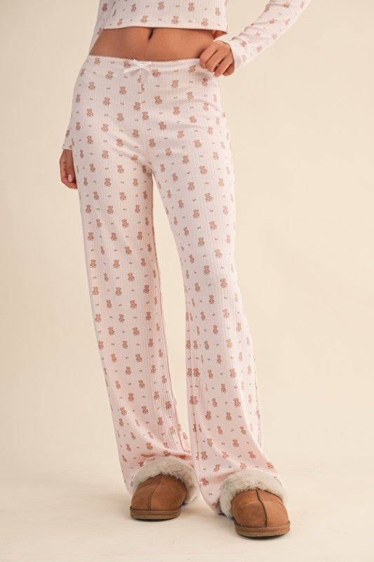 Sleepytea Teddy Bear Pointelle Pants