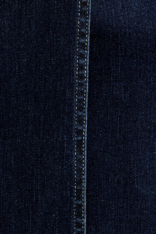 Curve Appeal Denim Mini Skirt