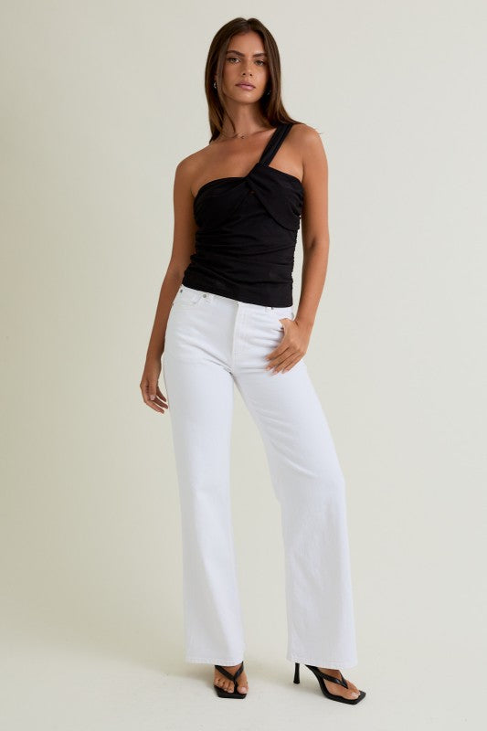 A Little Twisted One Shoulder Top