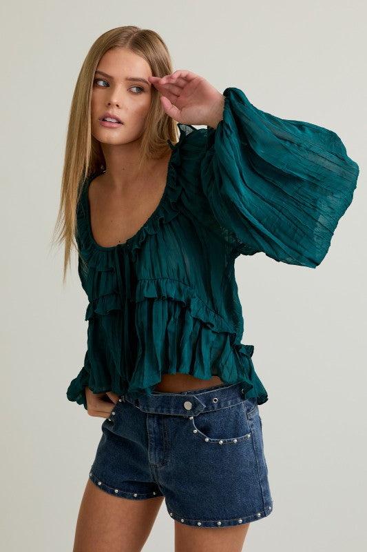 Can’t Ruffle Me Blouse Top