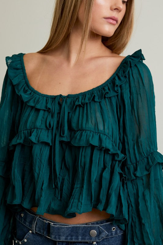 Can’t Ruffle Me Blouse Top