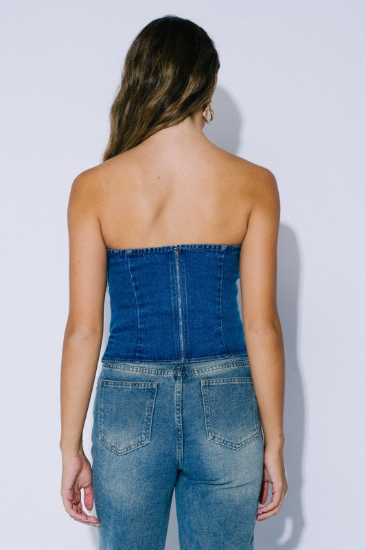 Put A Bow On It Strapless Tube Top