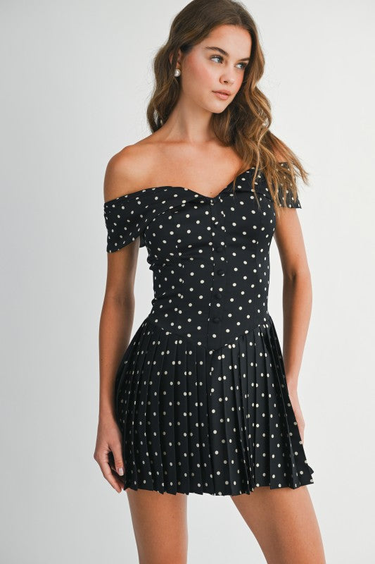 Sweet Spot Off Shoulder Mini Dress