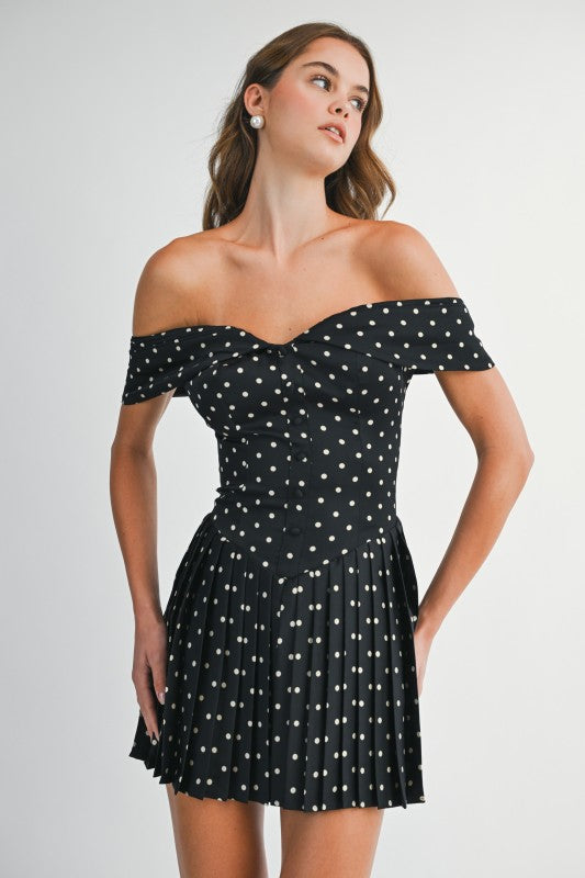 Sweet Spot Off Shoulder Mini Dress