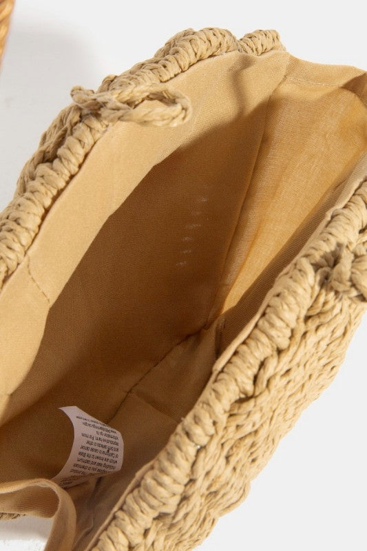 Shell We Go Straw Bag