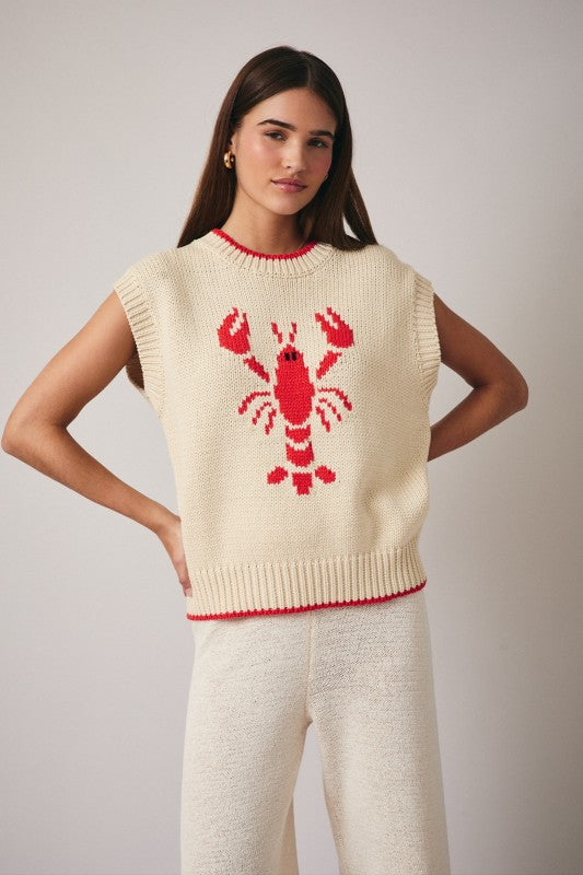Nantucket Lobster Sweater Vest