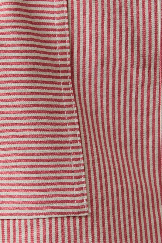 Main Street Striped Mini Skirt