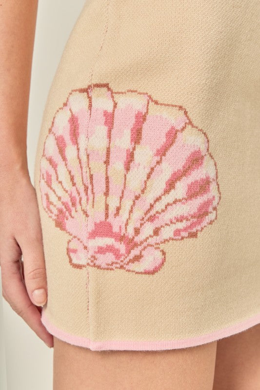 Sugar Shell Knit Mini Skirt