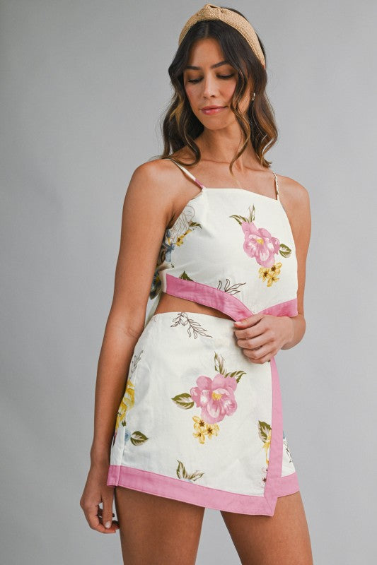 Love Note Bow Tie Crop Top