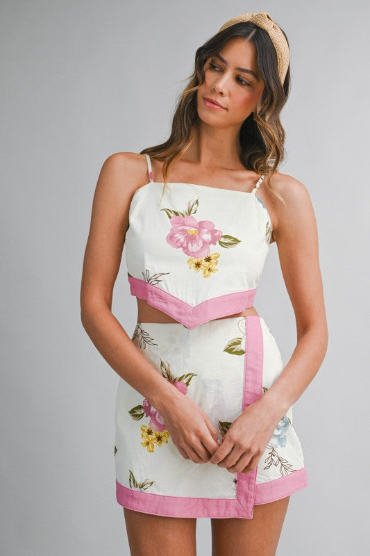 Love Note Bow Tie Crop Top